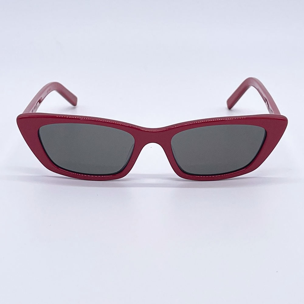 NEW SAINT LAURENT SL277 003 RED CAT EYE SUNGLASSES - Picture 5 of 12